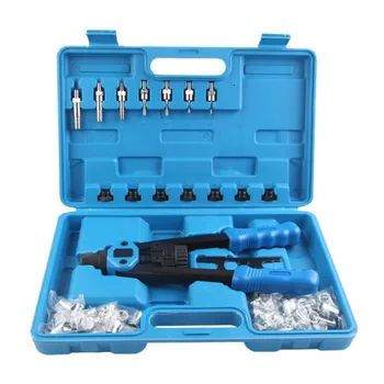 

110pc/set Manual Rivet Machine Rivet Gun Nut Tool M3-M8 Threaded Nut Rivet Machine Rivet Kit Tool Set