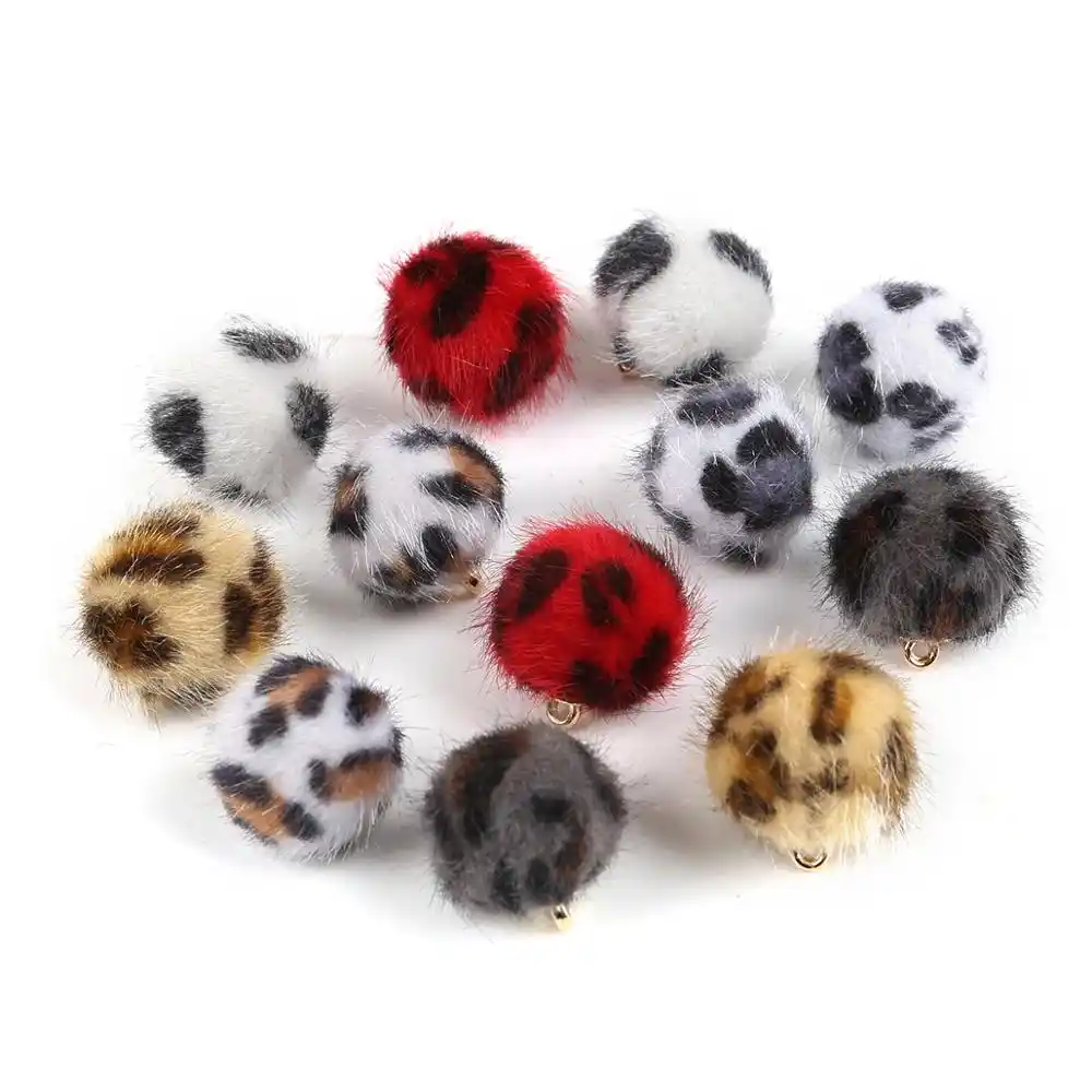 Шарики с леопардовым принтом диаметром 15 мм 10 шт.|charm charm|charms for jewelrycharms jewelry making |