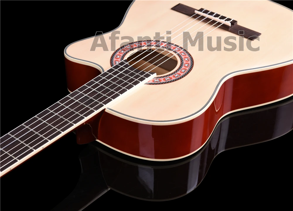 Afanti музыка 39 дюймов все липа Классическая гитара(ACL-1561