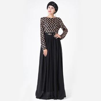 

Sequin Abaya Muslim Hijab Dress Caftan Dubai Abayas For Women Turkish Dresses Moroccan Kaftan Islamic Clothing tesettur Elbise