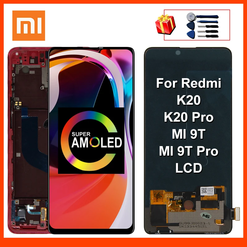 6.39&quot AMOLED For Xiaomi Redmi K20 Pro LCD 9T Display Touch Screen Digitizer Assembly Replace Parts Mi Lcd | Мобильные телефоны