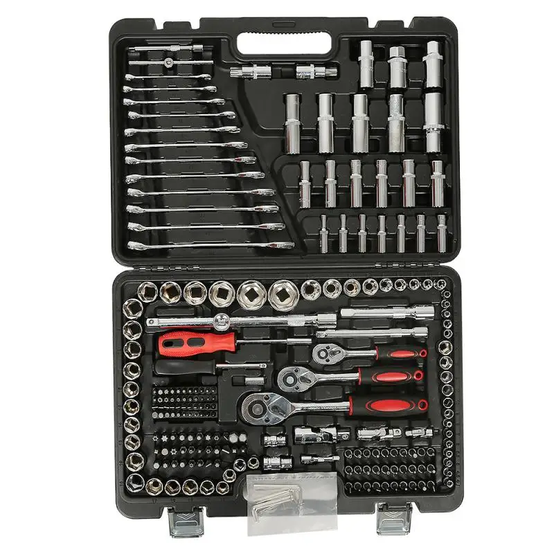 US $111.99 215 Pcsset 14 38 12inch Ratchet Wrench Extending Socket Wrench Tool Plate Ratchet Handle For Motorcycle Car Repairing