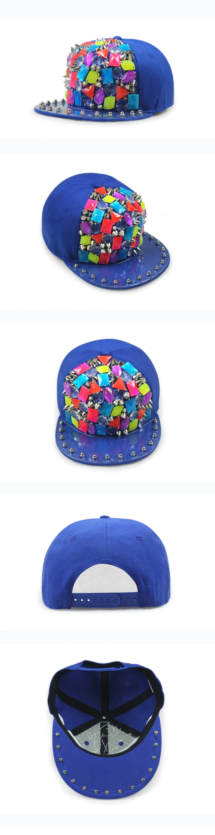 Kagenmo Young Cool козырек Хип-хоп шоу шляпа от солнца Паркур спортивные заклепки бейсболка Открытый Солнцезащитный крем крутая шляпа