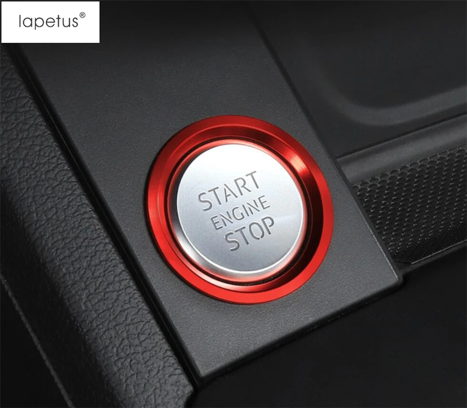LAPETUS пусковой стоп двигатель кнопочное кольцо для ключей комплект отделки подходит для Audi A5 A4 B9- аксессуары
