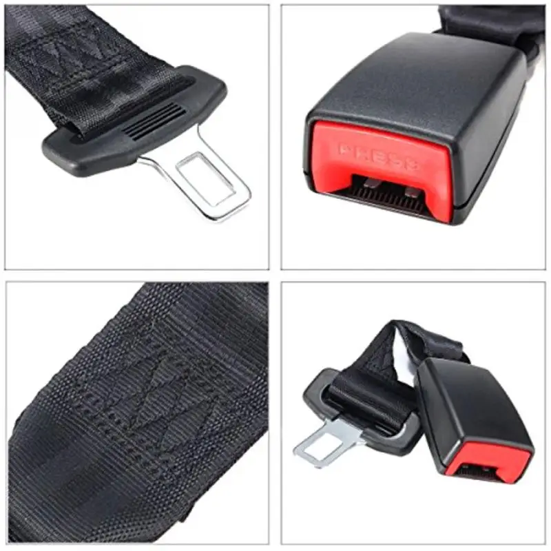 Автомобильный удлинитель ремня безопасности 21-22 мм долговечный черный удлинитель ремня безопасности автомобильный Автомобильный D Тип с пряжкой безопасности