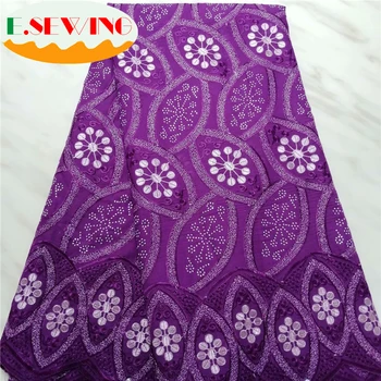 

African Cotton Swiss Voile Laces In Switzerland African Dry Cotton Lace Fabric Nigerian Man Voile Lace 5Yards 083045