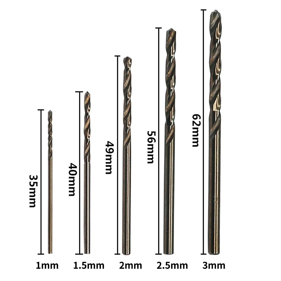 Broca de metal HSS helicoide broca de madera helicoidal para taladro de 1 mm a 10 mm broca de acero de alta velocidad juego de 170 brocas 