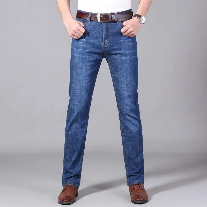 

Jeans Men Fashions Casual Streetwear Stretch Jeans Slim Fit Men Classic Male Trousers Denim Pants Men