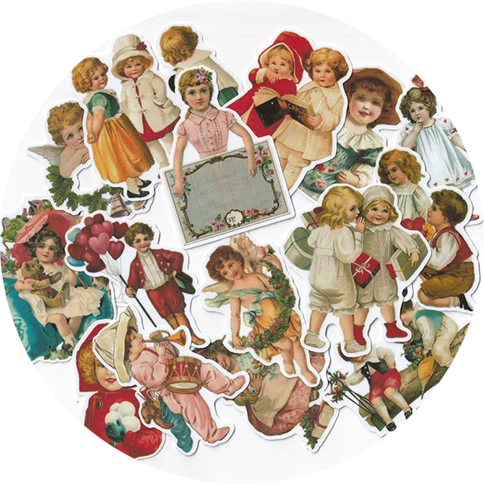 15PCS/18pcs Cute kid Stickers Crafts And Scrapbooking stickers book