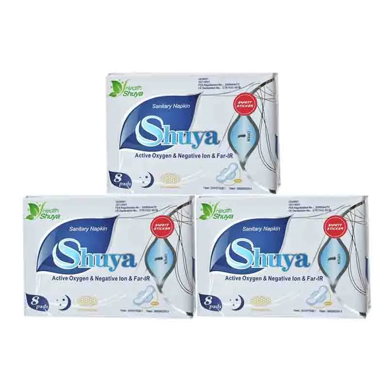 24Pcs Anion Sanitary Napkins Feminine Hygiene Care Menstrual Pad For Women Disposable At Night Menstruation Shu Ya | Красота и