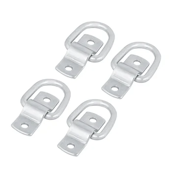 

Universal 10Pcs Steel D Ring Picture Hangers Tie Down Anchor Surface Mount Heavy Duty Breaking Strength Pull Ring for Trailer