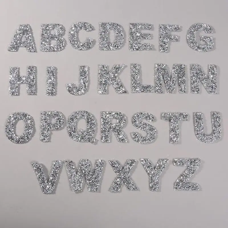 72-Piece Rhinestone Letter & Number Stickers - Self-Adhesive Rose Gold Bling Alphabet For Clothes, Crafts - View #8