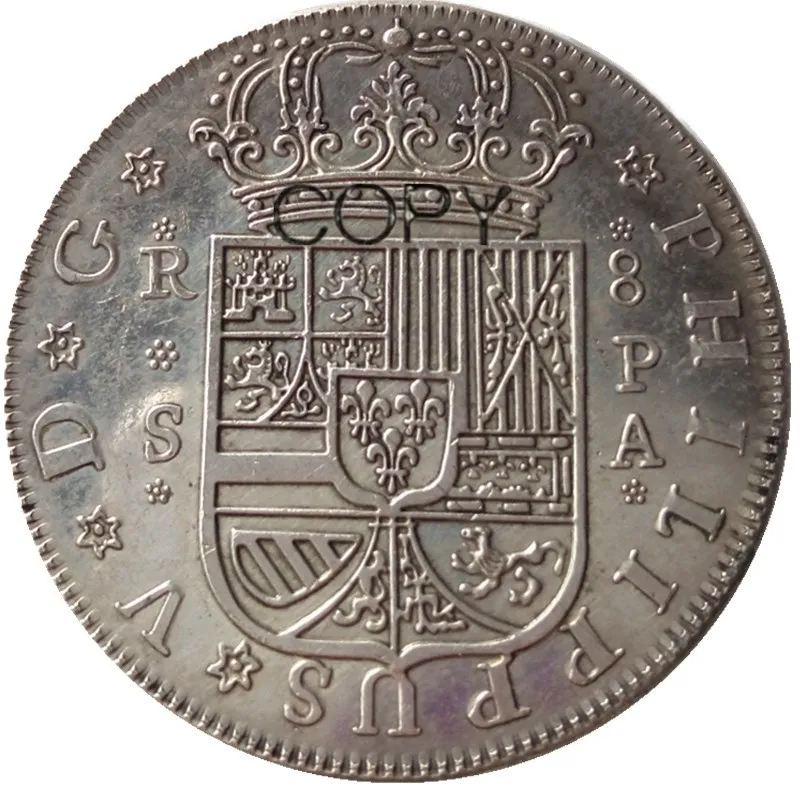 Испания 8 Resl 1731-1733 посеребренные копировальные монеты | Дом и сад