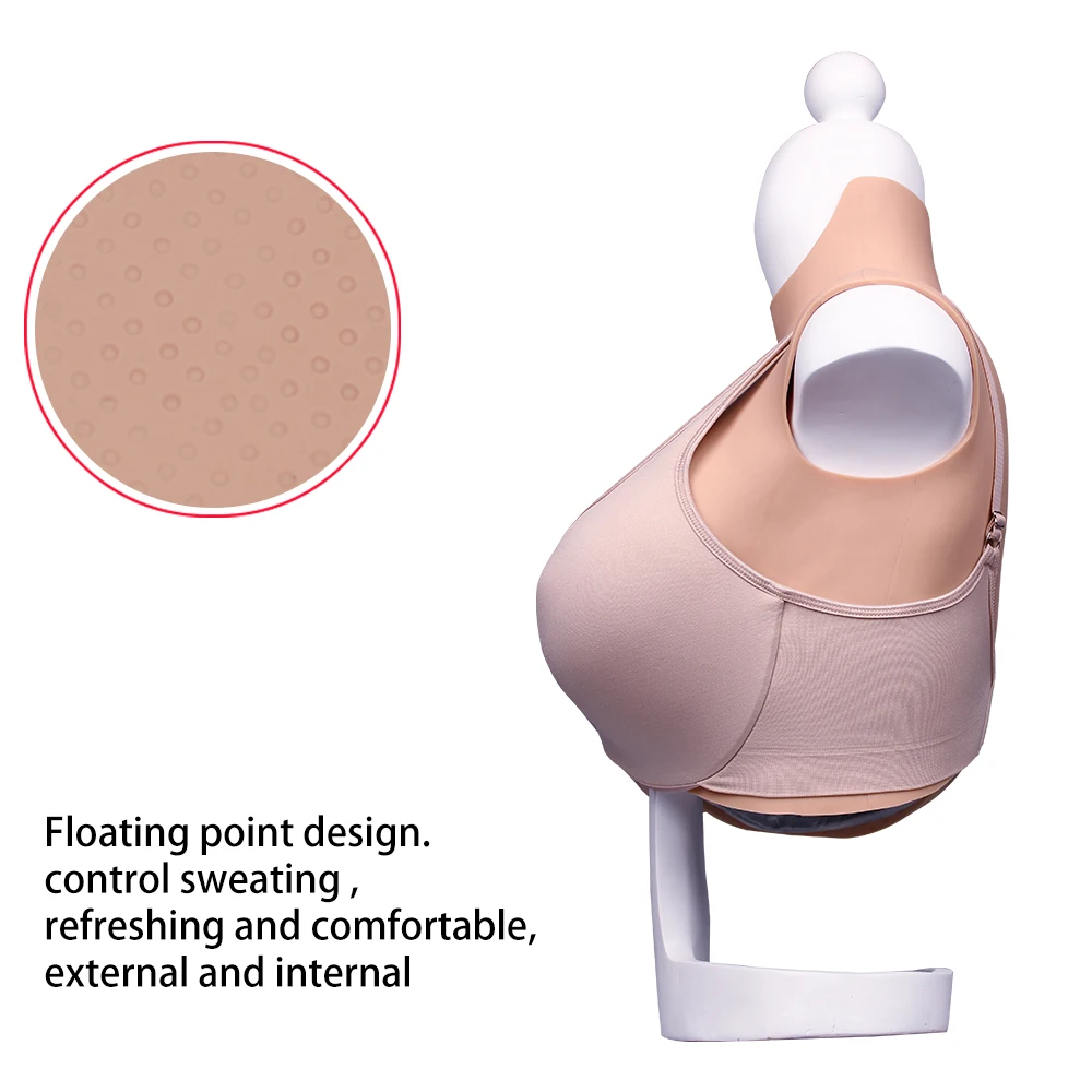 7th Generation No-Oil Silicone Fake boobs Floating-Point Design