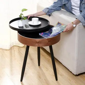 

Nordic Ins Wind Angle Of Contemporary And Contracted, Wrought Iron Tea Table A Few Small Round Edge Receive Storage Sitting