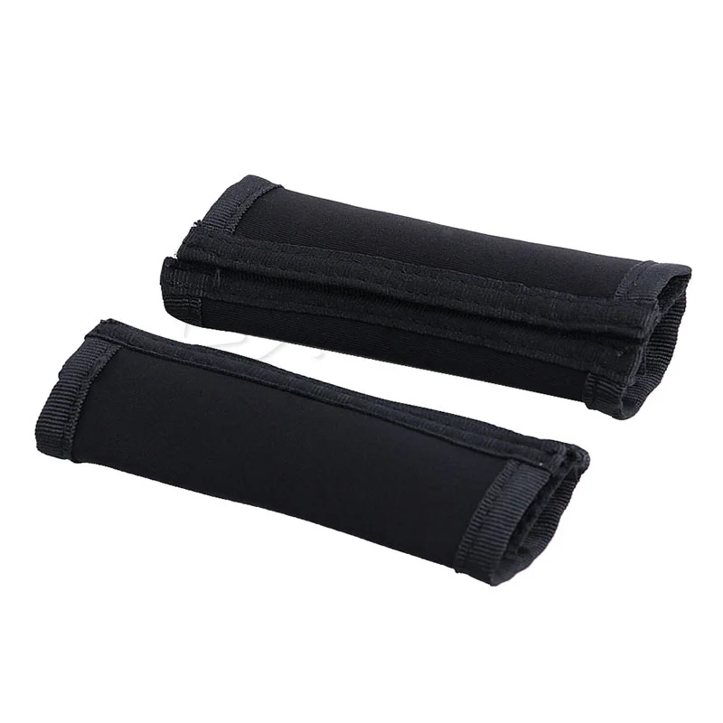 2Pcs Baby Stroller Carriage Front Handle Neoprene Magic Tape Bumper Bar