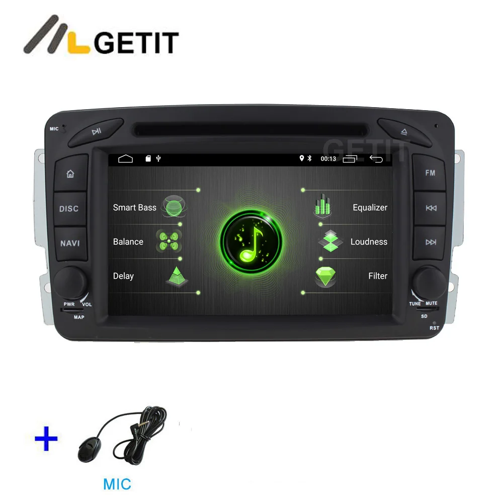 DSP 64G PX6 Android 9,0 автомобильный DVD мультимедиа радио gps для Mercedes Benz CLK W209 W203 W463 W208 Wifi Bluetooth стерео аудио - Цвет: DSP 2G-RAM 16G-ROM