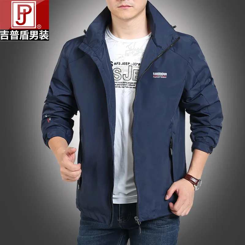 

2018 New Products Jacket Spring And Autumn Men Outdoor Casual Thin Quick-Dry Jacket Charge Trench Coat Coat 5326