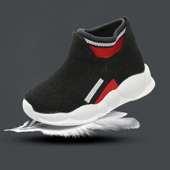 

Summer Kids Girls Boys Sport Stretch Mesh Shoes Sock Children Fashion Solid Running Sneakers Casual Shoes zapatos de ninos 2020