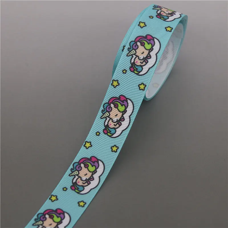 DUWES 50 ярдов конский напечатанный Grosgrain ленточный аксессуар Hairbow головной убор украшение «сделай сам» оптом OEM D1145