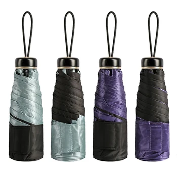 

Diamond Female Umbrella Sunny Waterproof Fabric Parasol Tuin Pocket Mini Shade Umbrella Paraplu Folding Rain Umbrellas 50D0089
