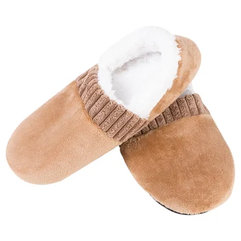 

Men Soft Slippers House Floor Socks Anti-slip Indoor Winter Warm Slipper New