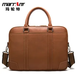 2021 Trendy Vintage Leather Men's Bag Business Men's Handbag Briefcase Cowhide Leather Single-Shoulder Bag Men