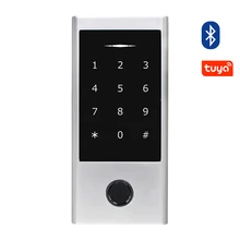 Tuya wifi bluetooth door lock tastiera impermeabile controllo accessi impronte digitali tastiera autonomo impronta digitale RFID Card