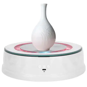 

Rotating Turntable LED Display Stand 8KG Load Bearing 2 Gears Two Way Jewelry Cases&Display Stand Jewelry Box US Plug 110-240V