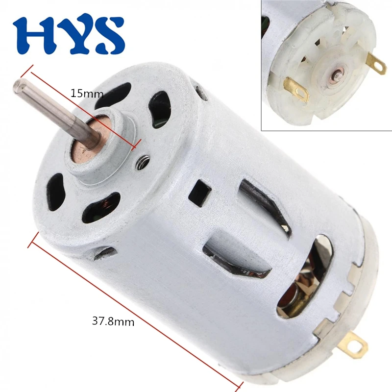 385 High Speed Motor Electric DC 12V 18V 24V 11000rpm 16500rpm 21500rpm