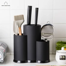 MDZF SWEETHOME Multi-Function Utensil Holder Knife Block PP Flatware Drainer Storage Box Spoon Fork Kitchen Organizer Rack
