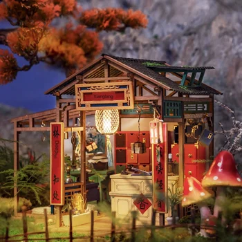 

Robotime Ruolai Chinese -Style DIY Cabin Handmade House Home Model Gift