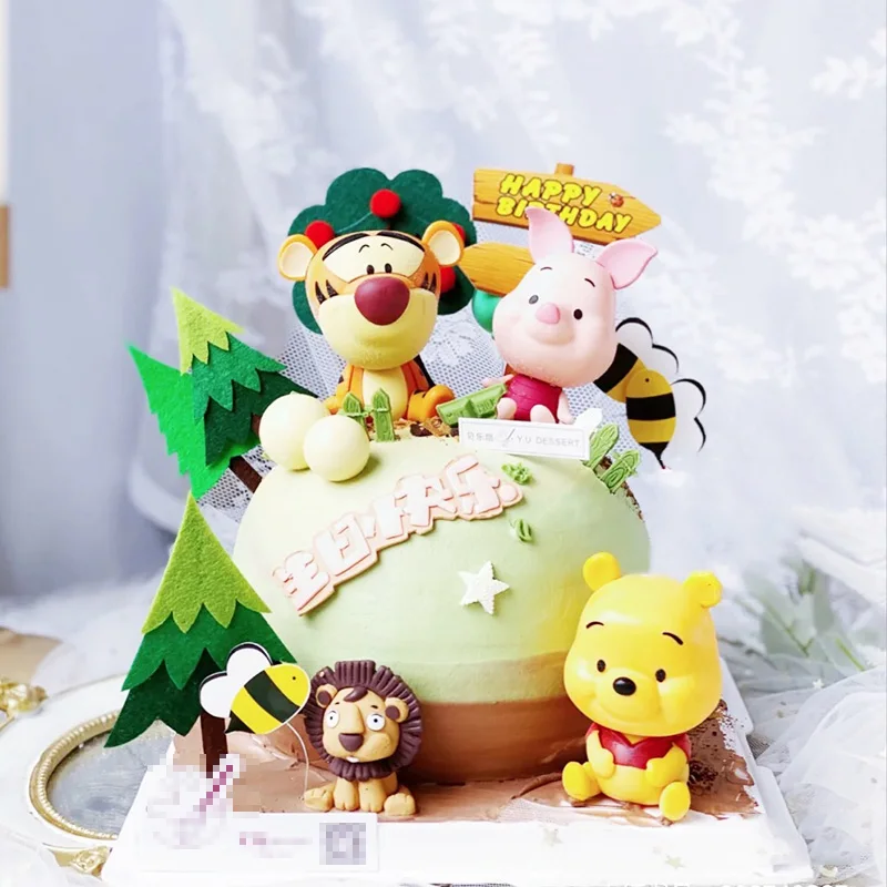 Winnie Pooh Cake Topper Printable  Winnie Pooh Cake Topper Figurines -  Disney Cake - Aliexpress