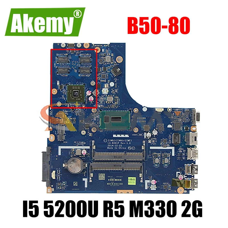 Akemy ZIWB2/ZIWB3/ZIWE1 LA-B091P материнская плата для ноутбука Lenovo B50-80 N50-80 Материнская