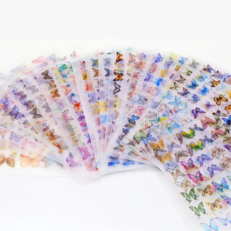 

4Pcs 3D Colorful Butterfly Heat Shrink Handmade Nail Art Earrings Shrinks Dinks Jewelry Making