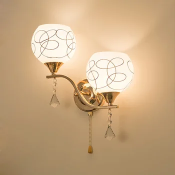 

Wandlamp Abajur European Bedroom Bedside Single Double Head Wall Lamp, Living Room, Corridor, Hotel Engineering Practical Lamp