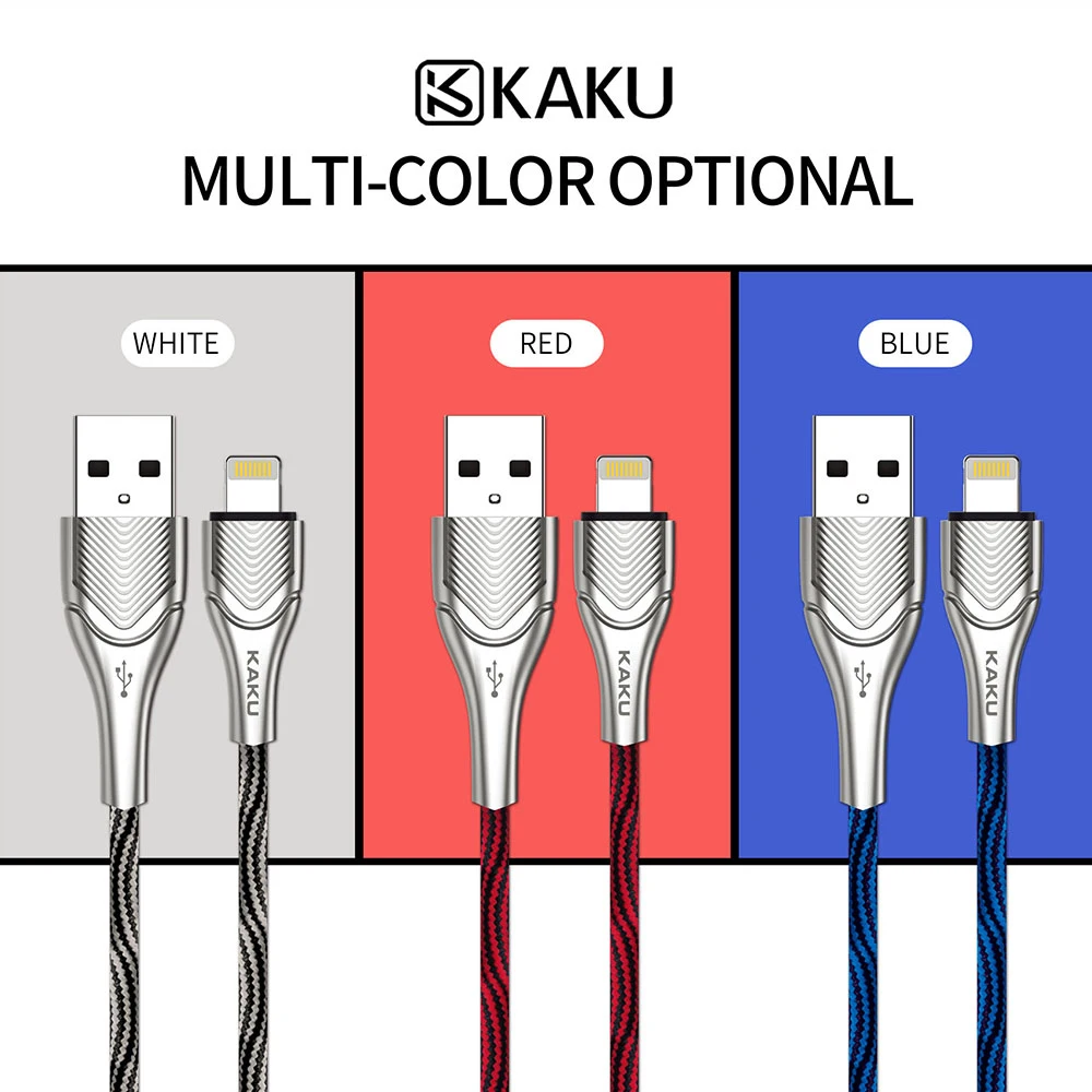 KAKU 2.8A usb lightning Кабель для iPhone кабель быстрой зарядки Кабели для мобильного телефона зарядное устройство Шнур данных для iPhone 8 7 6S 5S Plus