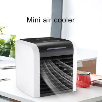 

Home Mini Air Conditioner Portable Air Cooler 7 Colors LED USB Personal Space Cooler Fan Air Cooling Fan Air Cooler Artic Air