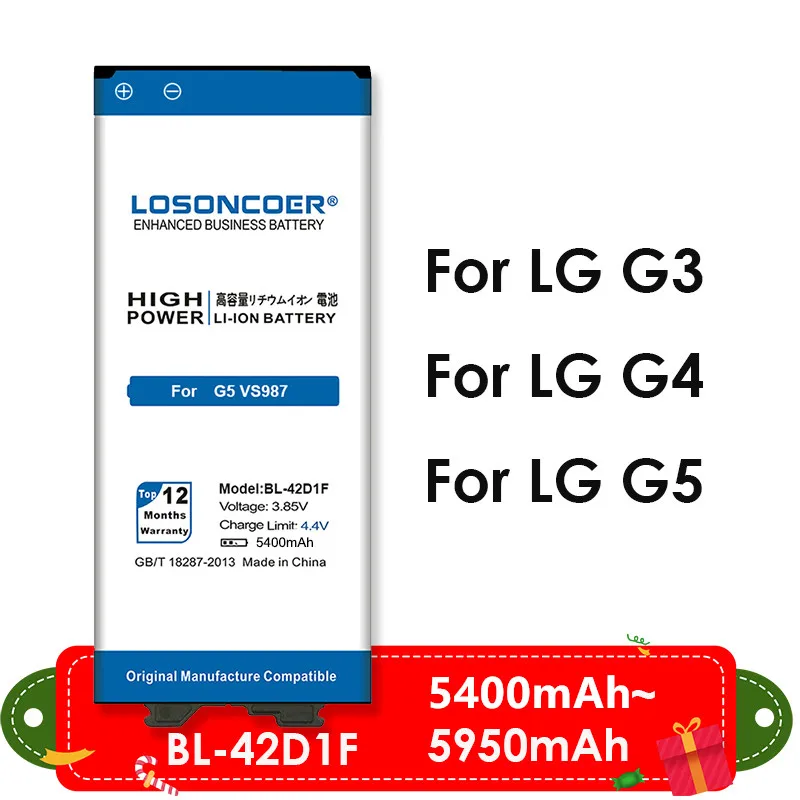 6400 мАч BL 53YH 51YF батарея для оригинального LG G5 H850 H830 G4 H818 H815 G3 D858 D855|battery for|battery for