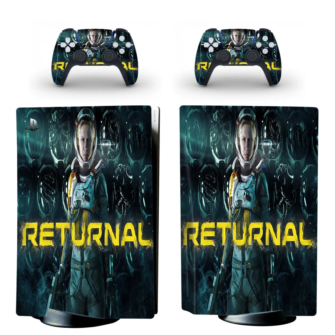 Returnal PS5 Disc Skin Sticker for Playstation 5 Console & 2 Controllers Decal Vinyl Protective