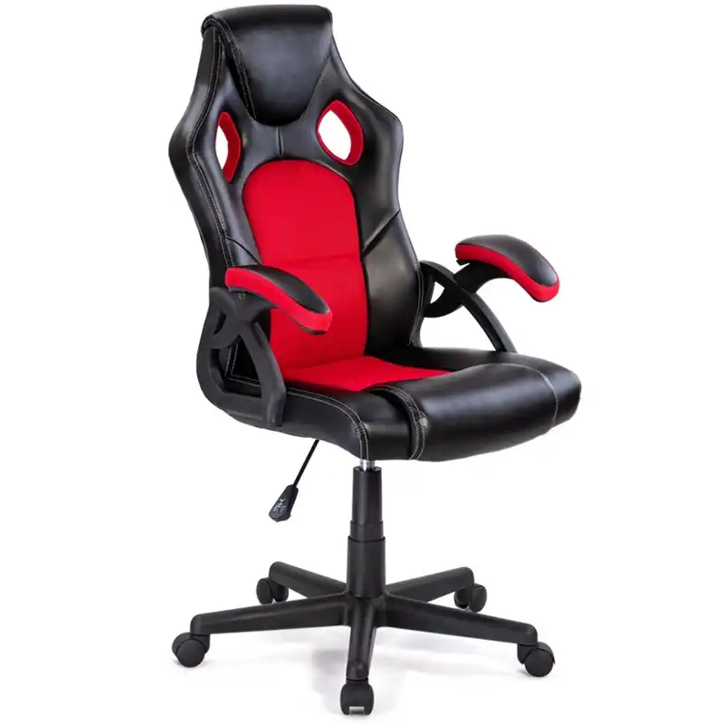 Pu Leather Bucket Seat Executive Racing Style Swivel Lift Office