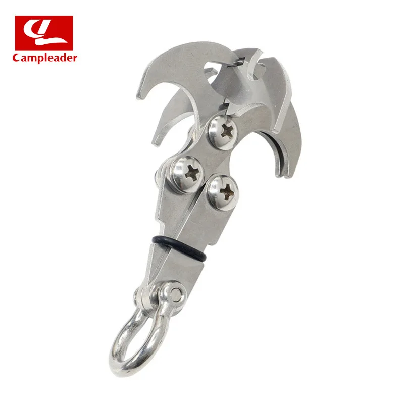 

Outdoor Climbing Multi-functional Climbing Hook 304 Stainless Steel flyingtiger zhua Gravity Grappling Hook Grab-hook Hook Small