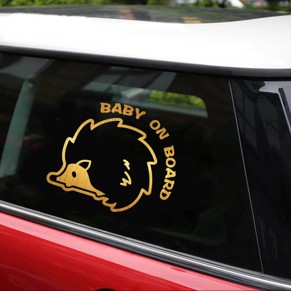 Забавные наклейки Ежика для автомобиля Стайлинг украшение дверь окно виниловые