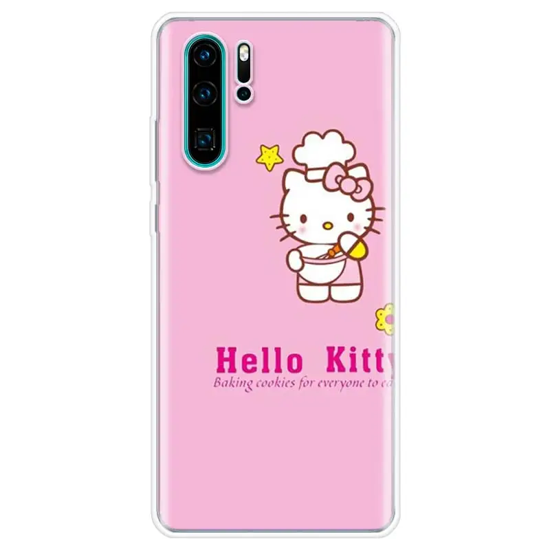 Мягкий чехол для телефона Erilles с рисунком hello kitty huawei P30 P20 P10 Lite Pro P Smart Z 2019 mate 30 10 20