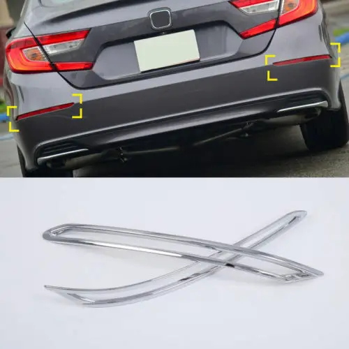 Подходит для Honda Accord Sedan- ABS хромированный задний противотуманный фонарь накладка 2 шт