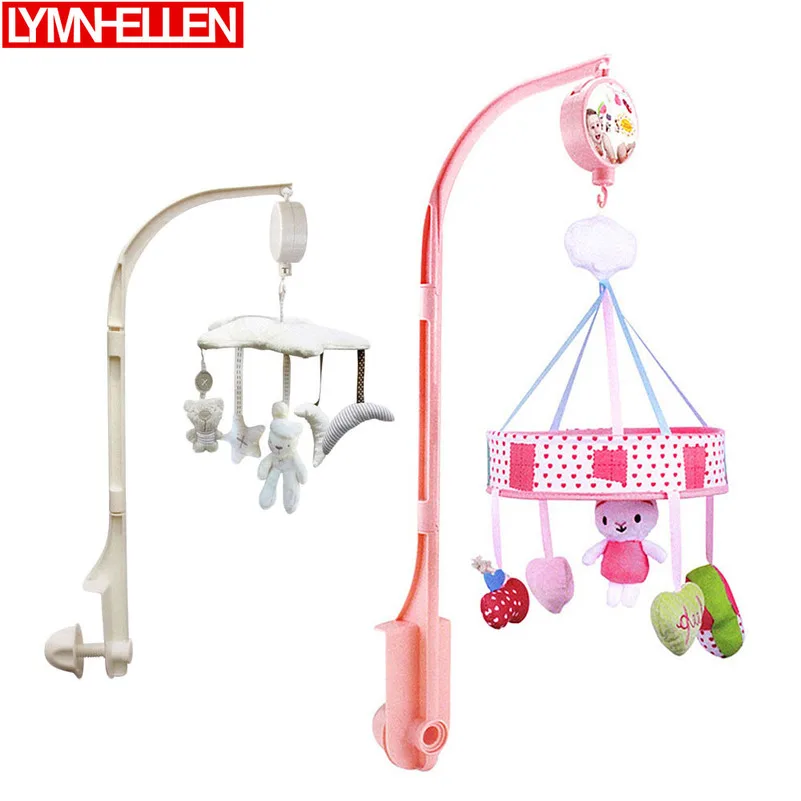 

Infant Baby Bed Hanging Crib Rattle Bell Rotating Musical Box Stuffed Cute Rabbit Plush Toy Bed Ring Newborns Developmental