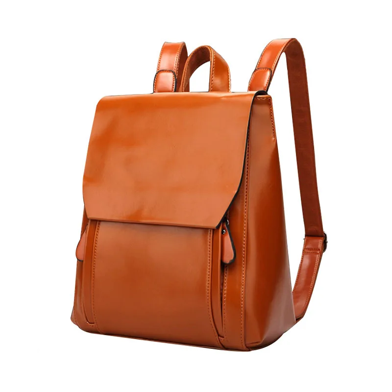 

2019 New Style WOMEN'S Bag Soft Surface Retro College WOMEN'S Backpack Bag Backpack Guangzhou Trend WOMEN'S Bag Wholesale