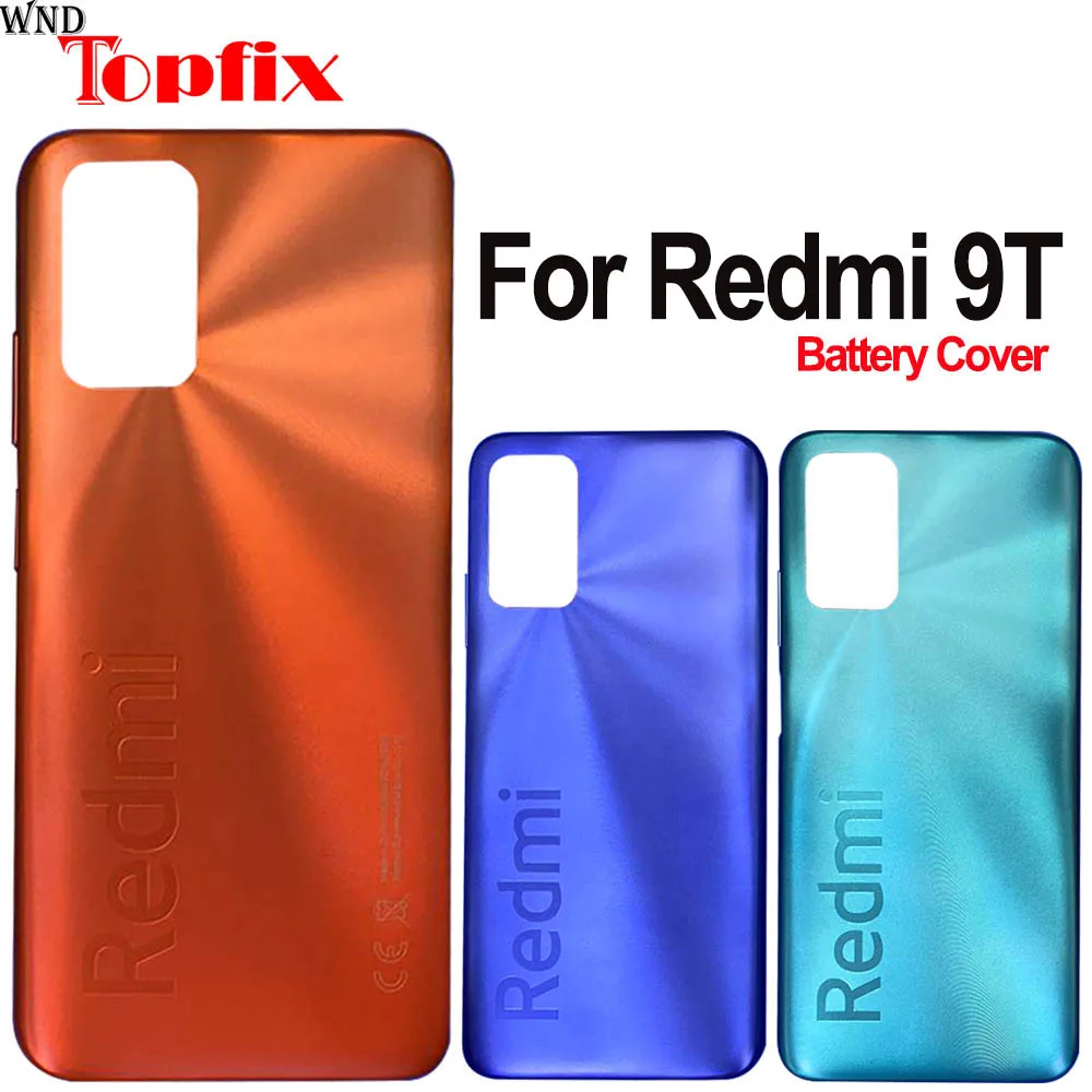Крышка батарейного отсека для Xiaomi Redmi 9T задняя крышка чехол с клейкой