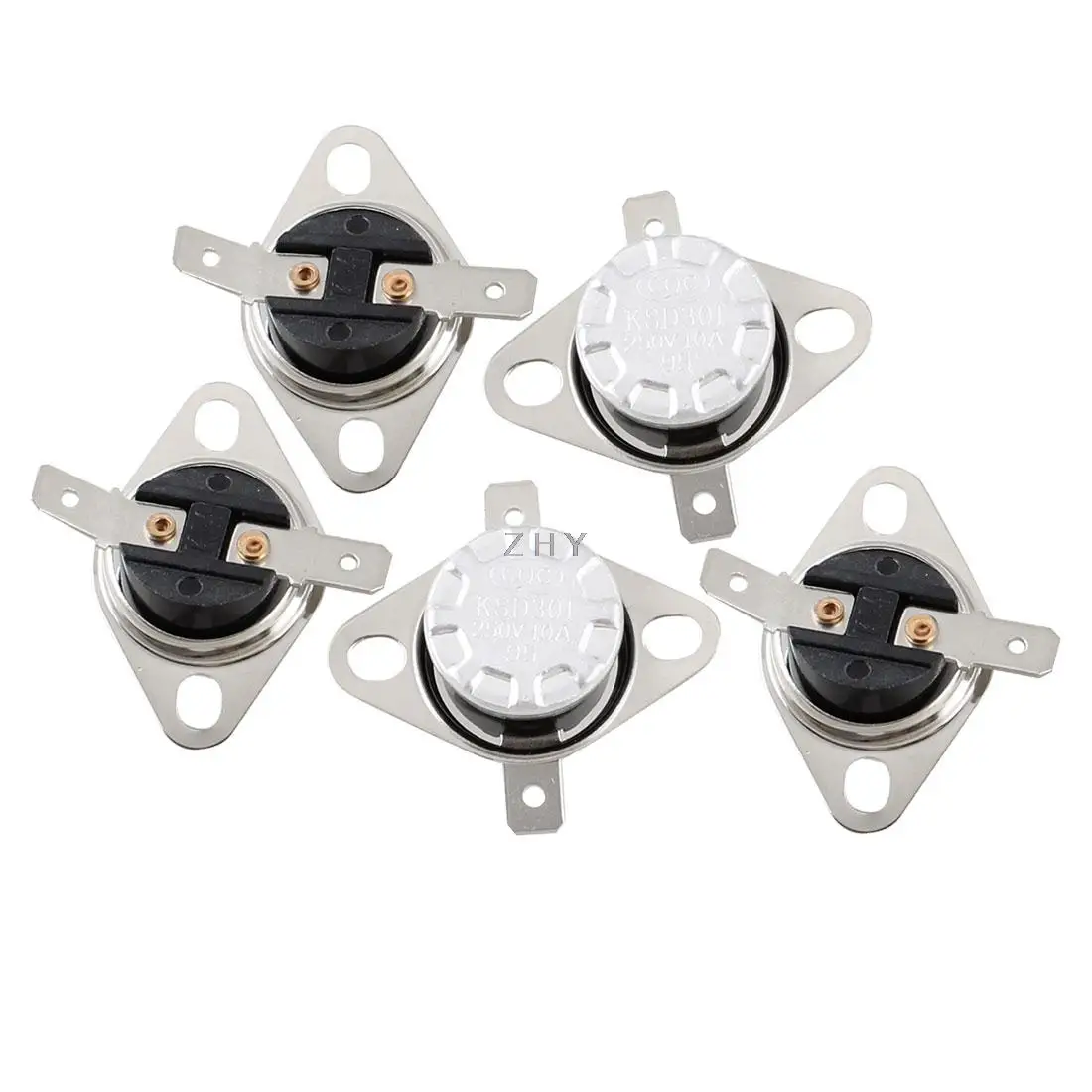 

5 Pcs 95 Celsius 203F Normal Close Temperature Controlled Switch KSD301
