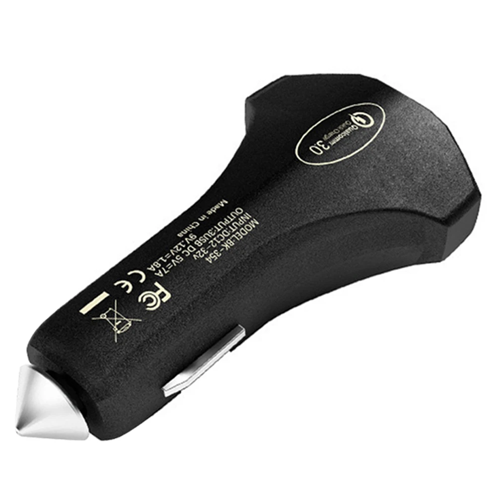 QC3.0 для быстрой зарядки на борту самолета type-c usb Автомобильное зарядное устройство с двойным usb Автомобильное зарядное устройство 35 Вт смарт автомобильное зарядное устройство для телефона